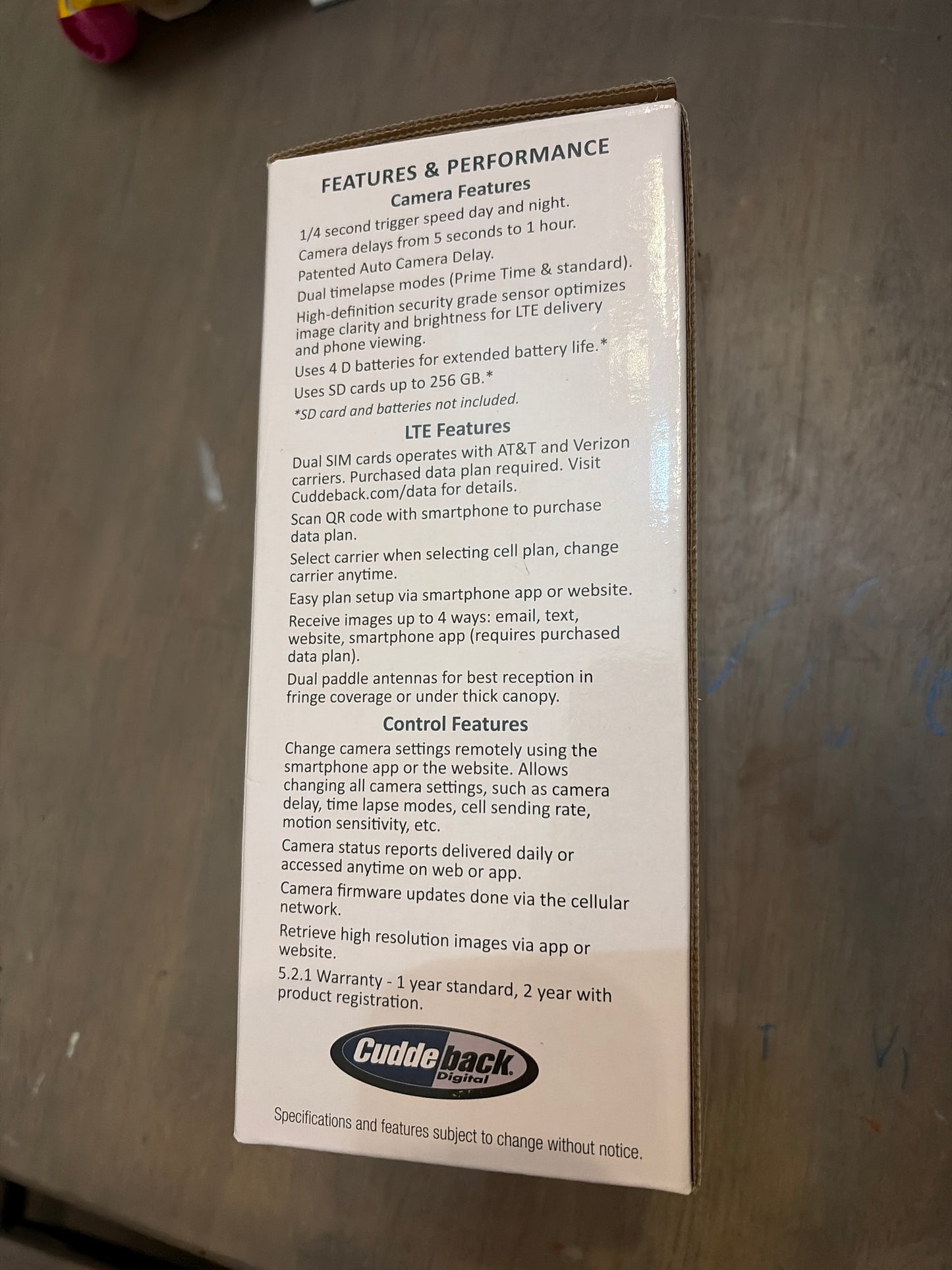 BRAND NEW OPEN-BOX Cuddeback Tracks LTE Cellular Trail Camera LTC-2A