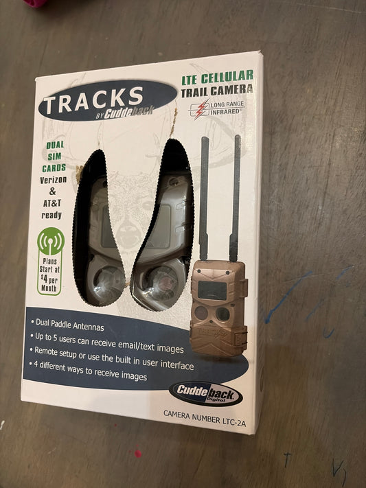 BRAND NEW OPEN-BOX Cuddeback Tracks LTE Cellular Trail Camera LTC-2A