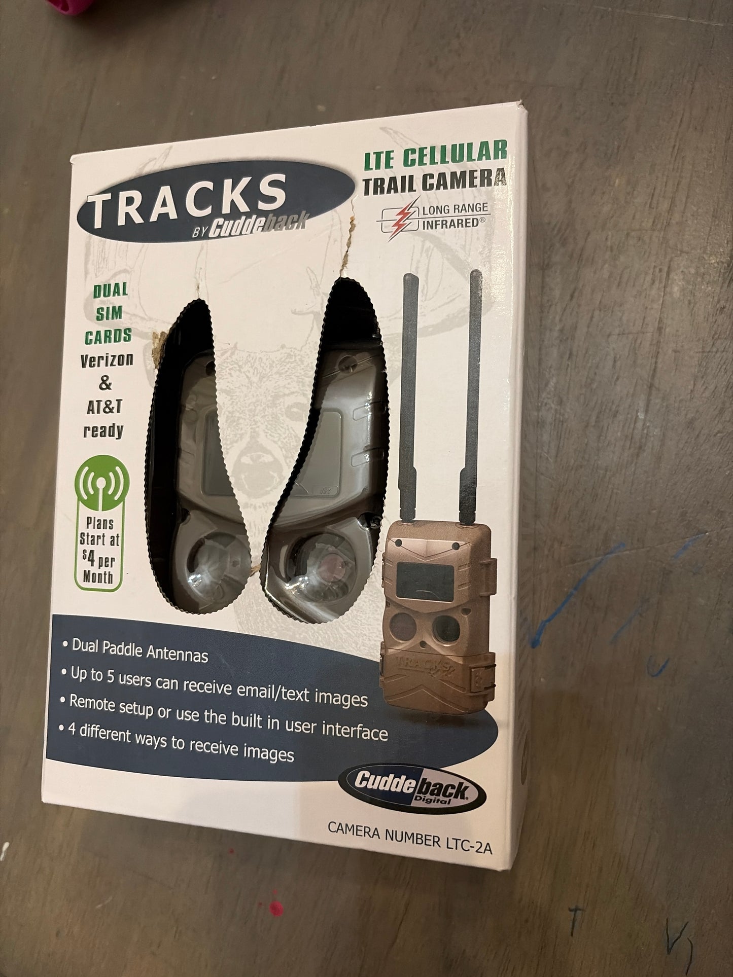 BRAND NEW OPEN-BOX Cuddeback Tracks LTE Cellular Trail Camera LTC-2A